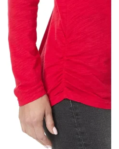 Long Sleeve Twisted Scoop Neck Tee