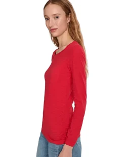 Long Sleeve Twisted Scoopneck Tee