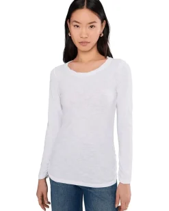 Long Sleeve Twisted Scoopneck Tee