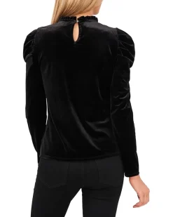 Long Sleeve Velvet Knit Top