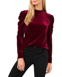 Long Sleeve Velvet Knit Top