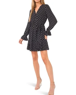 Long Sleeve Waist Tie Dress