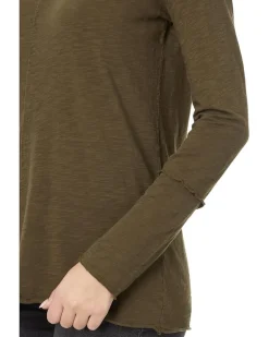 Long Sleeve Wide Neck V-Neck Tunic