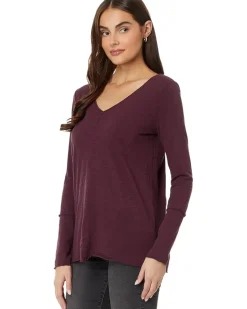 Long Sleeve Wide Neck V-Neck Tunic