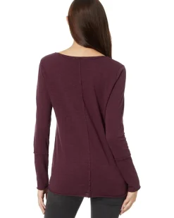 Long Sleeve Wide Neck V-Neck Tunic