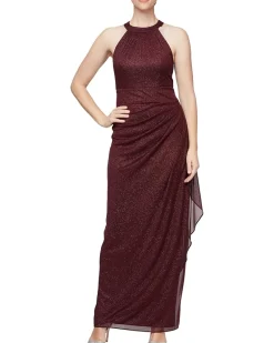 Long Sleeveless Halter Neck Dress