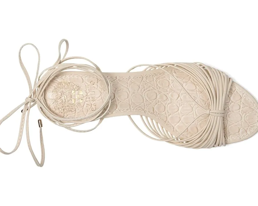 Lory Ankle Wrap Kitten Heel Sandals