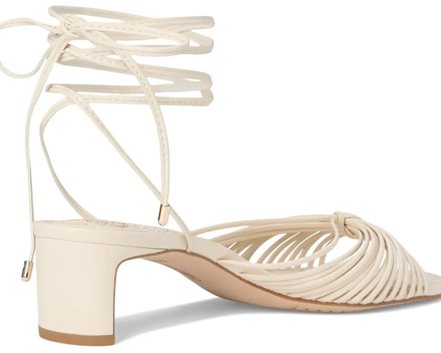 Lory Ankle Wrap Kitten Heel Sandals