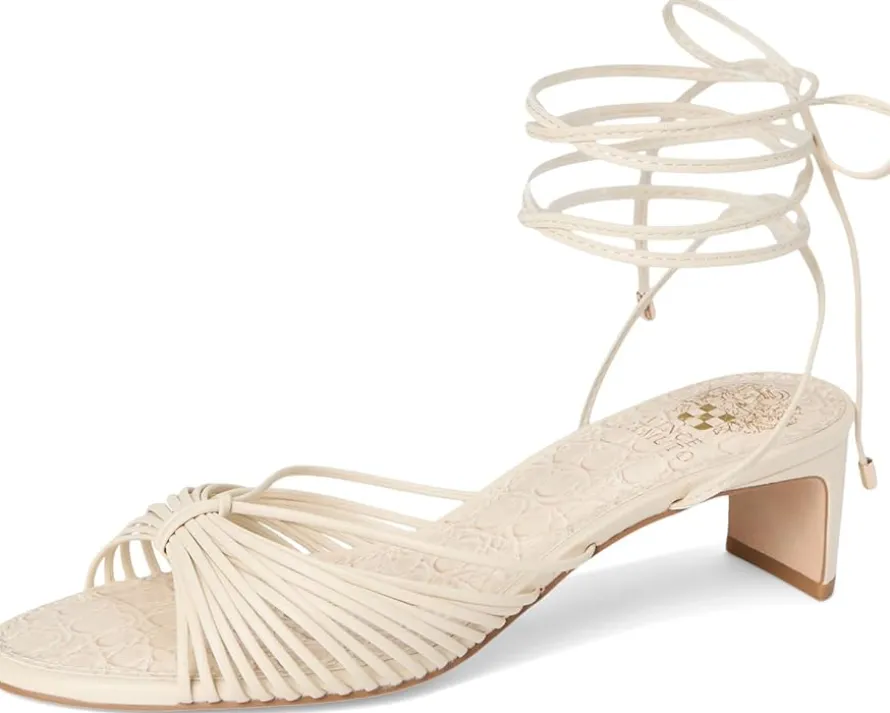 Lory Ankle Wrap Kitten Heel Sandals