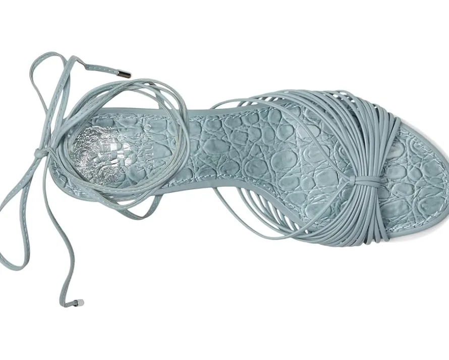 Lory Ankle Wrap Kitten Heel Sandals