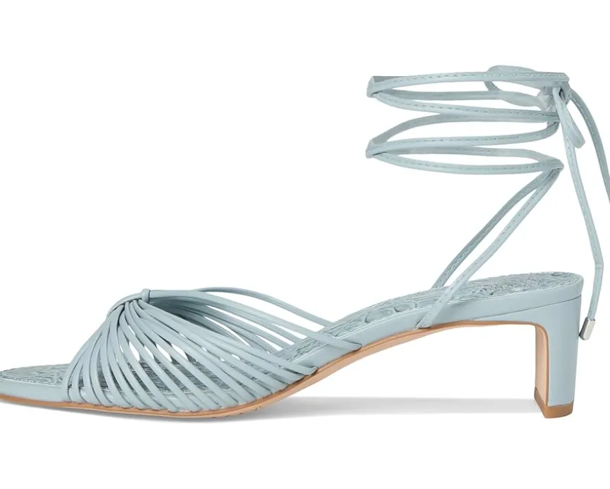 Lory Ankle Wrap Kitten Heel Sandals