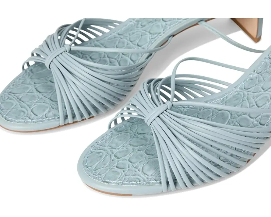 Lory Ankle Wrap Kitten Heel Sandals