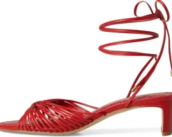 Lory Ankle Wrap Kitten Heel Sandals