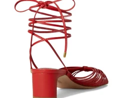 Lory Ankle Wrap Kitten Heel Sandals