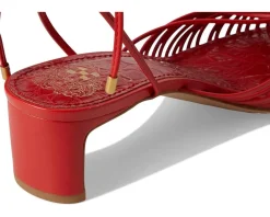 Lory Ankle Wrap Kitten Heel Sandals