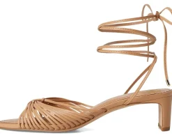 Lory Ankle Wrap Kitten Heel Sandals