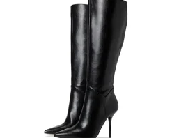 Lovienn Pointed Toe Wide Calf Knee Boots