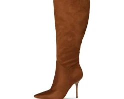 Lovienn Pointed Toe Wide Calf Knee Boots