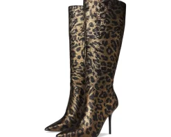Lovienn Pointed Toe Wide Calf Knee Boots