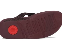 Lulu Crinkled-shimmer Toe-post Sandals