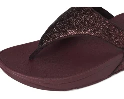 Lulu Crinkled-shimmer Toe-post Sandals
