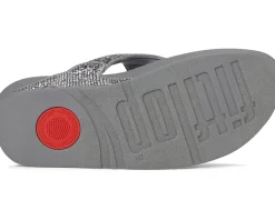 Lulu Crinkled-shimmer Toe-post Sandals