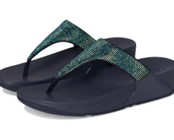 Lulu Crystal Embellished Toe-Post Sandals
