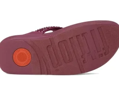 Lulu Maxi-Crystal Toe-Post Sandals