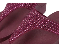 Lulu Maxi-Crystal Toe-Post Sandals