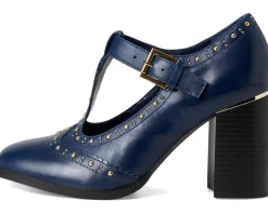 Maris T-strap Block Heel Pump