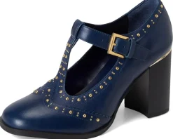 Maris T-strap Block Heel Pump