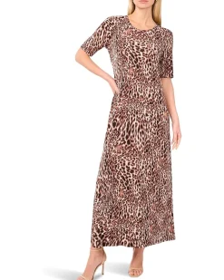 Maxi Dress With 3/4 Sleeves