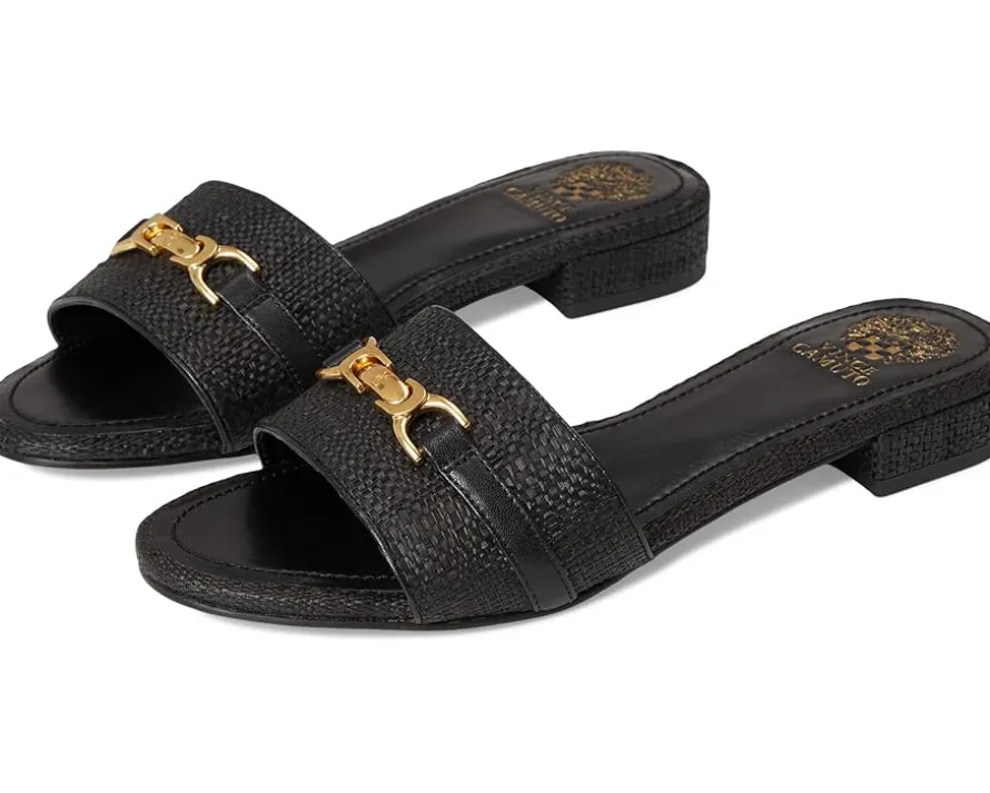 Maxine Banded Buckle Slide Sandals