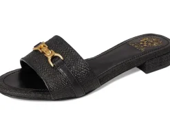 Maxine Banded Buckle Slide Sandals