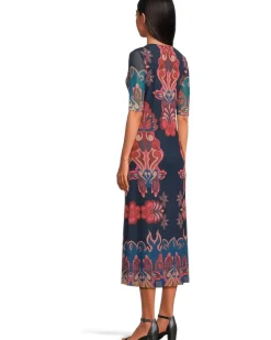Maya Mesh Midi Dress