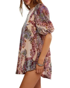 Maye Printed Velvet Tunic
