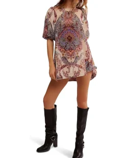 Maye Printed Velvet Tunic