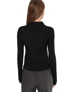 Merino Silk Wide Rib Abby Polo