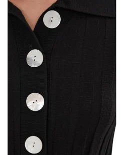 Merino Silk Wide Rib Abby Polo