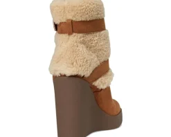 Meztyn Shearling Wedge Bootie