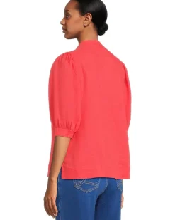 Mialeigh Elbow Sleeve Linen Top