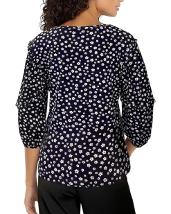 Mid-length Ruffle Sleeve Scoop Neck Knit Top