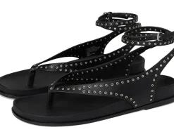 Millie Thong Lace Up Sandals - Grommet