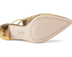 Miriale Slingback Ankle Strap Pumps