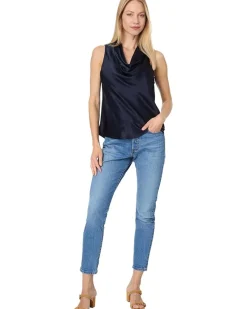 Mitzi Sleeveless Cowl Neck Top