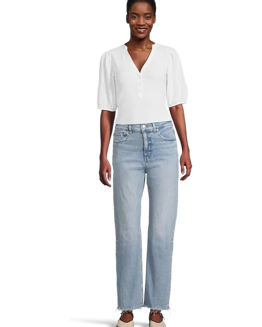 Mixy V-Neck Puff Tee