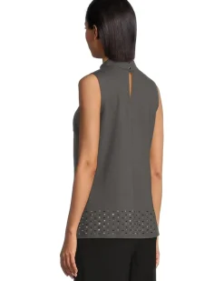 Mock Neck Sleeveless Tunic