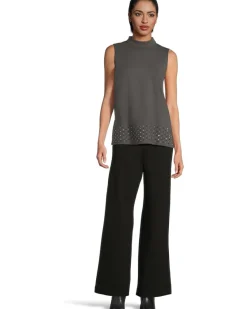 Mock Neck Sleeveless Tunic