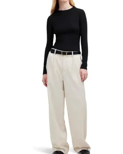 Modal Rib Long Sleeve Crewneck