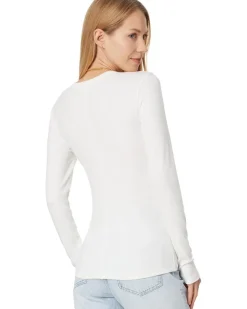 Modal Rib Long Sleeve Crew Neck